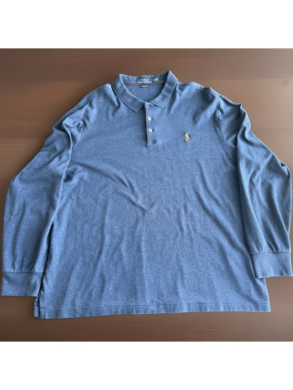 Polo Ralph Lauren NWOT Cotton Long Sleeve Polo Size XL Navy Blue Soft Touch